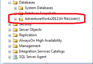 Database in stato Recovery